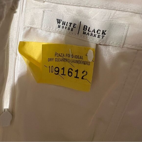 White House Black Market White Strapless Mini Dress size 2 - Picture 7 of 10